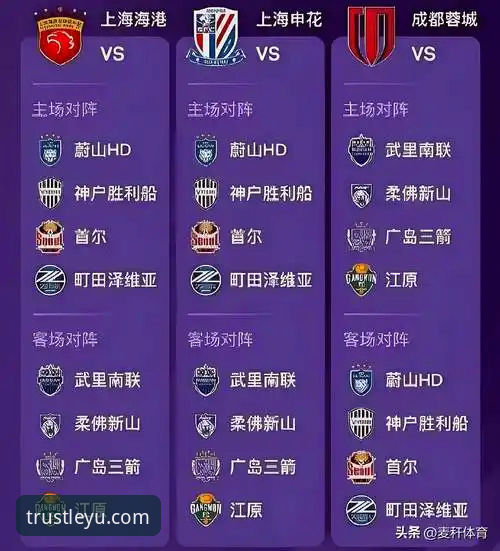 亚冠精英联赛扩军最新动态：中超名额有望增至2.5席，海港国安申花集体受益